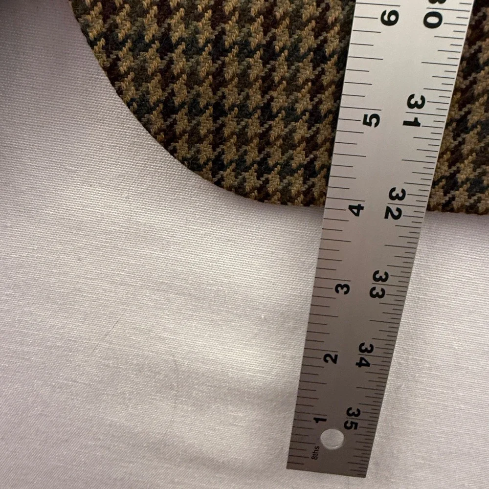 Oscar de la Renta Sport‎ Coat Mens Brown Houndstooth Blazer Tailored Jacket